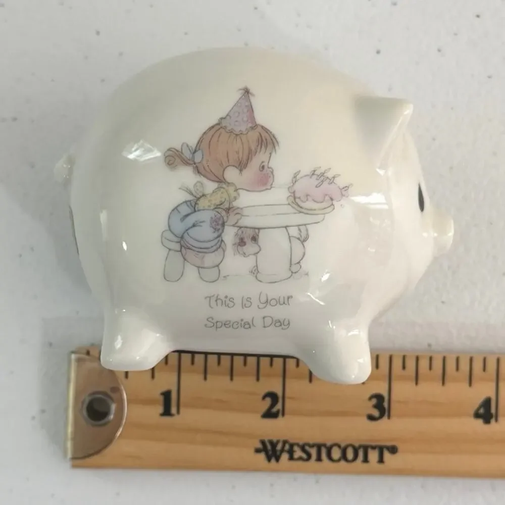Vintage Precious Moments Enesco bundle of 2 ceramic piggy banks